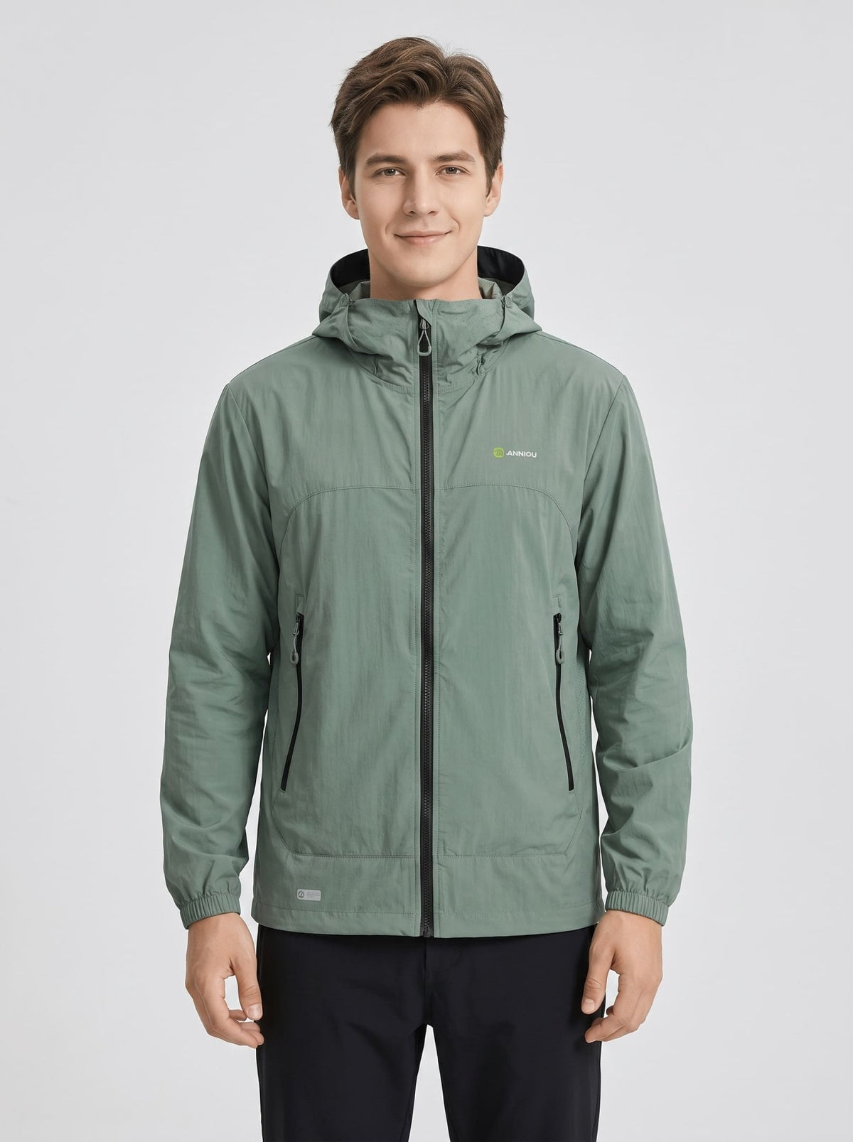 Men‘s green UPF50+ Hooded Jacket