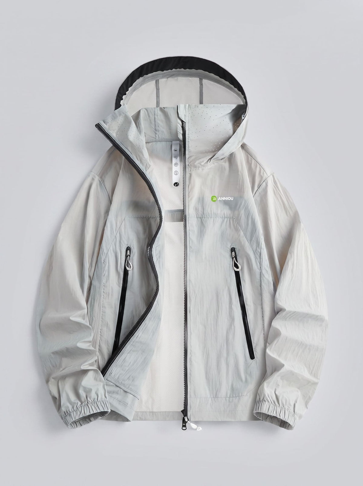 Men‘s Gray UPF50+ Hooded Jacket