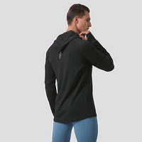 mens black Hooded UPF 100+ Sports Sweatshirt