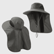 mens green UPF 50+ Fishing Hat