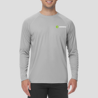 mens grey UPF 50+ Breathable Long Sleeve T-Shirt