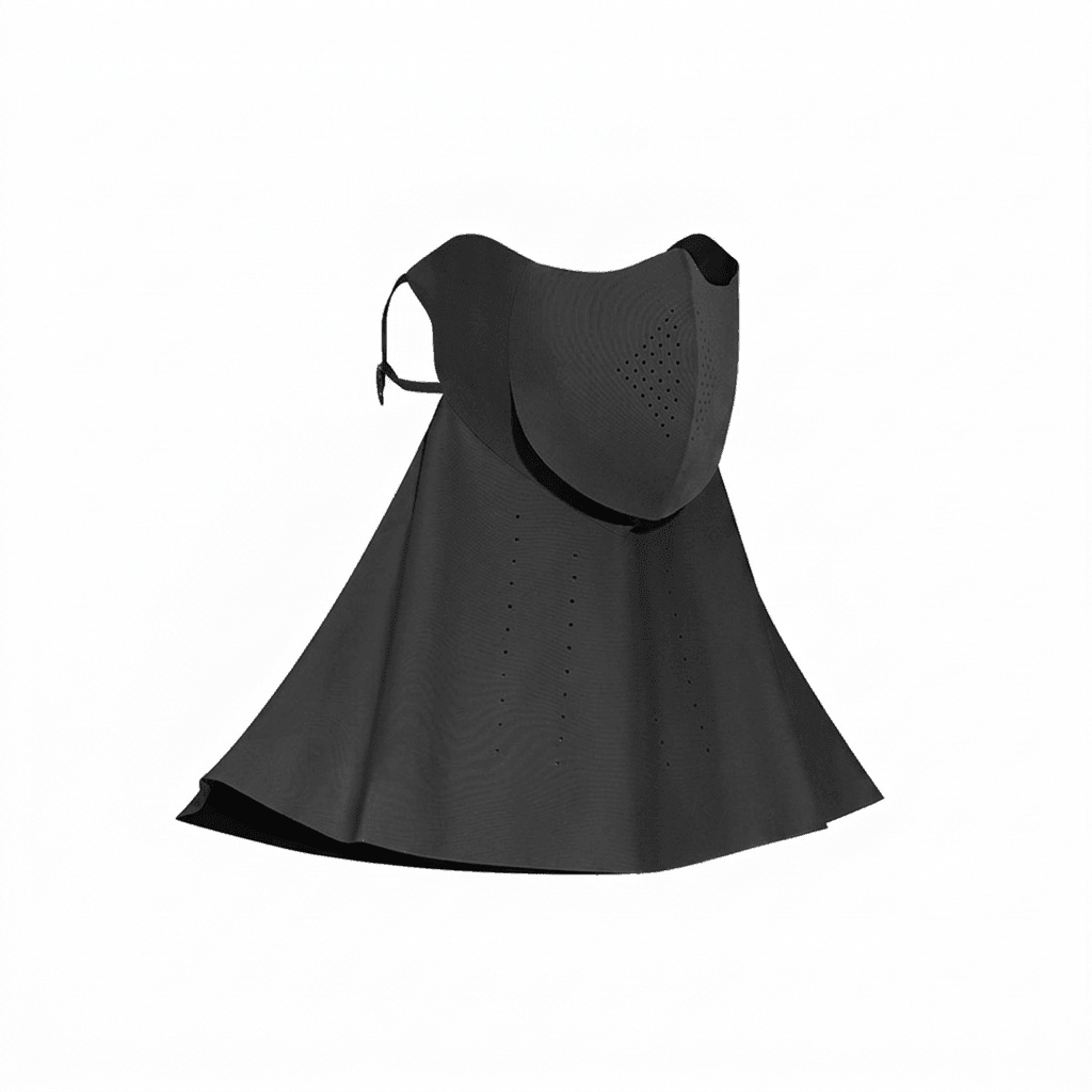 Black Neck Gaiter Face Cover UPF 50+
