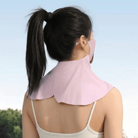 Light Gray Neck Gaiter Face Cover UPF 50+ back