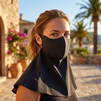 Black Neck Gaiter Face Cover UPF50+