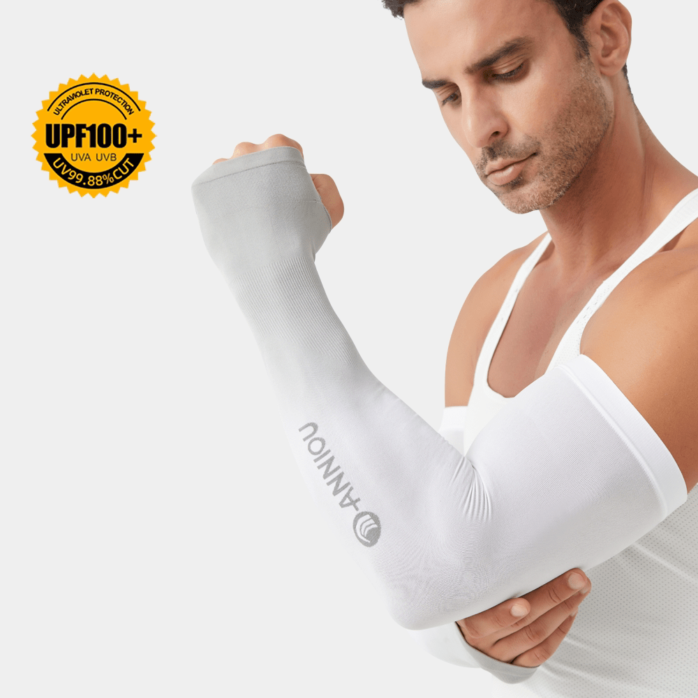Ombre Grey Men's UPF 100+ Arm Sleeves