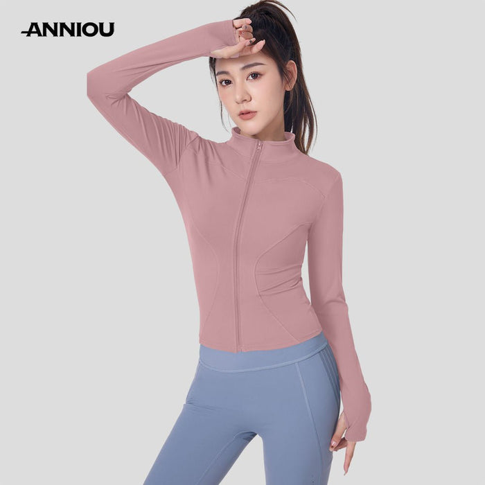 pink Slim Fit UV UPF50+ Sports Jacket Sun Protection Clothing
