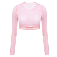 pink upf50 golf mesh layering top