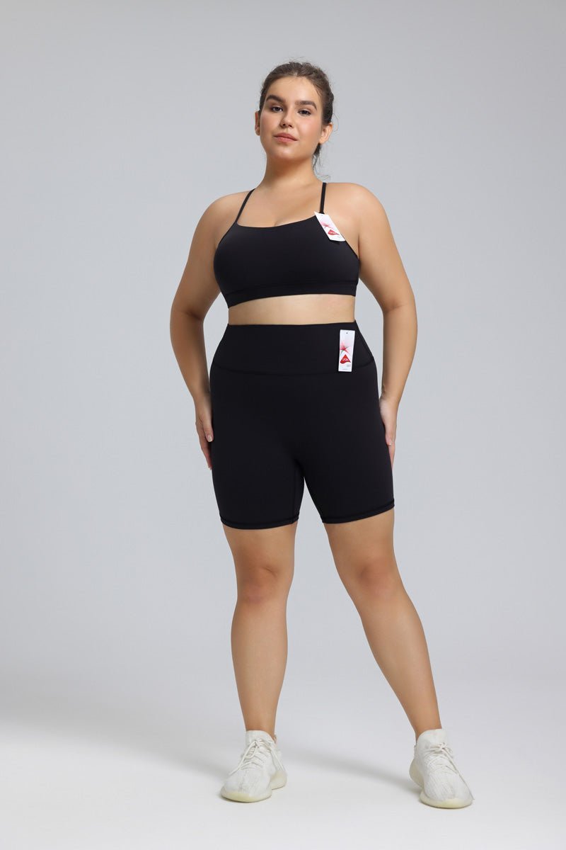 Plus Size Buttery Soft Yoga Shorts - Sun Protection Clothing