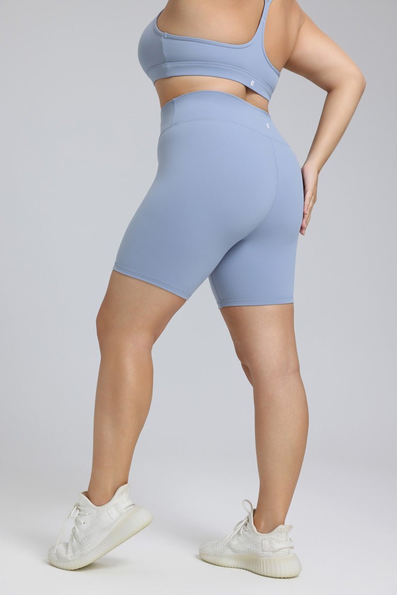 Plus Size Buttery Soft Yoga Shorts - Sun Protection Clothing