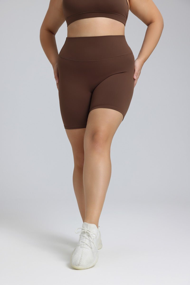 Plus Size Buttery Soft Yoga Shorts - Sun Protection Clothing