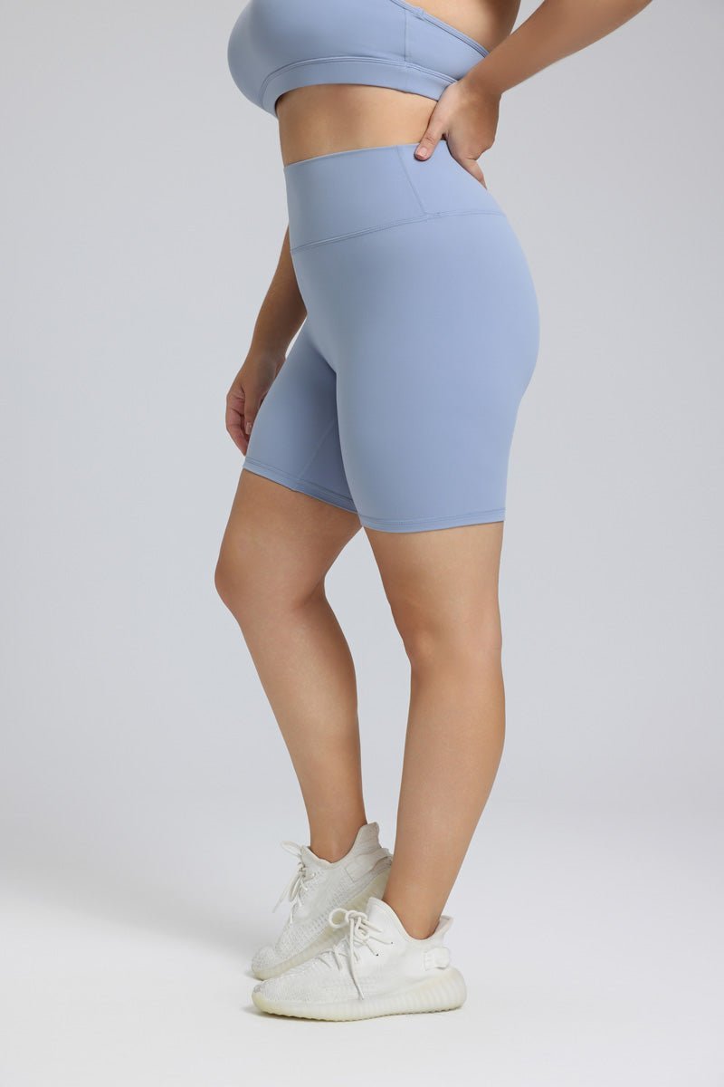 Plus Size Buttery Soft Yoga Shorts - Sun Protection Clothing