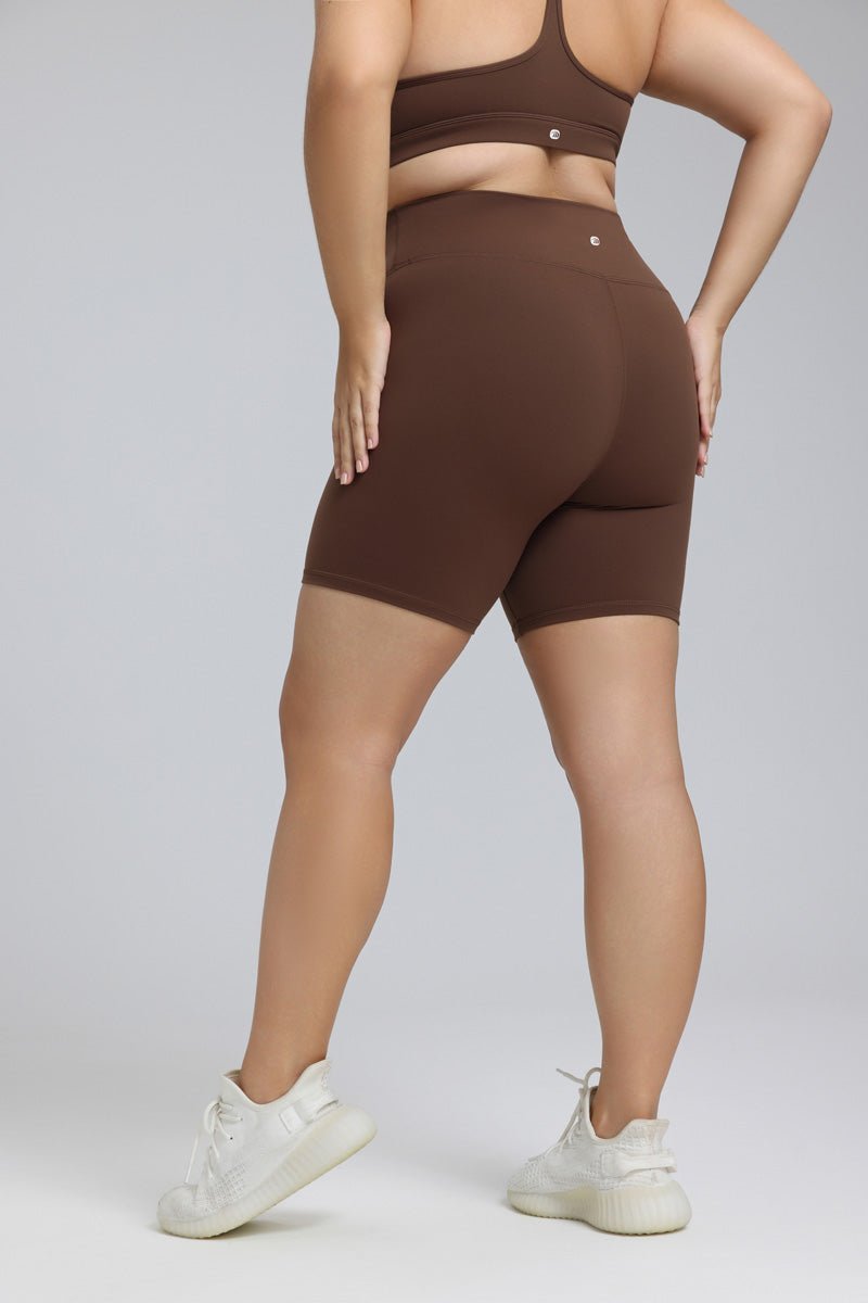 Plus Size Buttery Soft Yoga Shorts - Sun Protection Clothing
