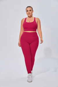 Plus Size High Waist Yoga Leggings - Sun Protection Clothing