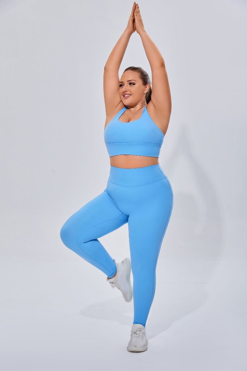 Plus Size High Waist Yoga Leggings - Sun Protection Clothing