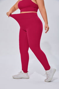 Plus Size High Waist Yoga Leggings - Sun Protection Clothing