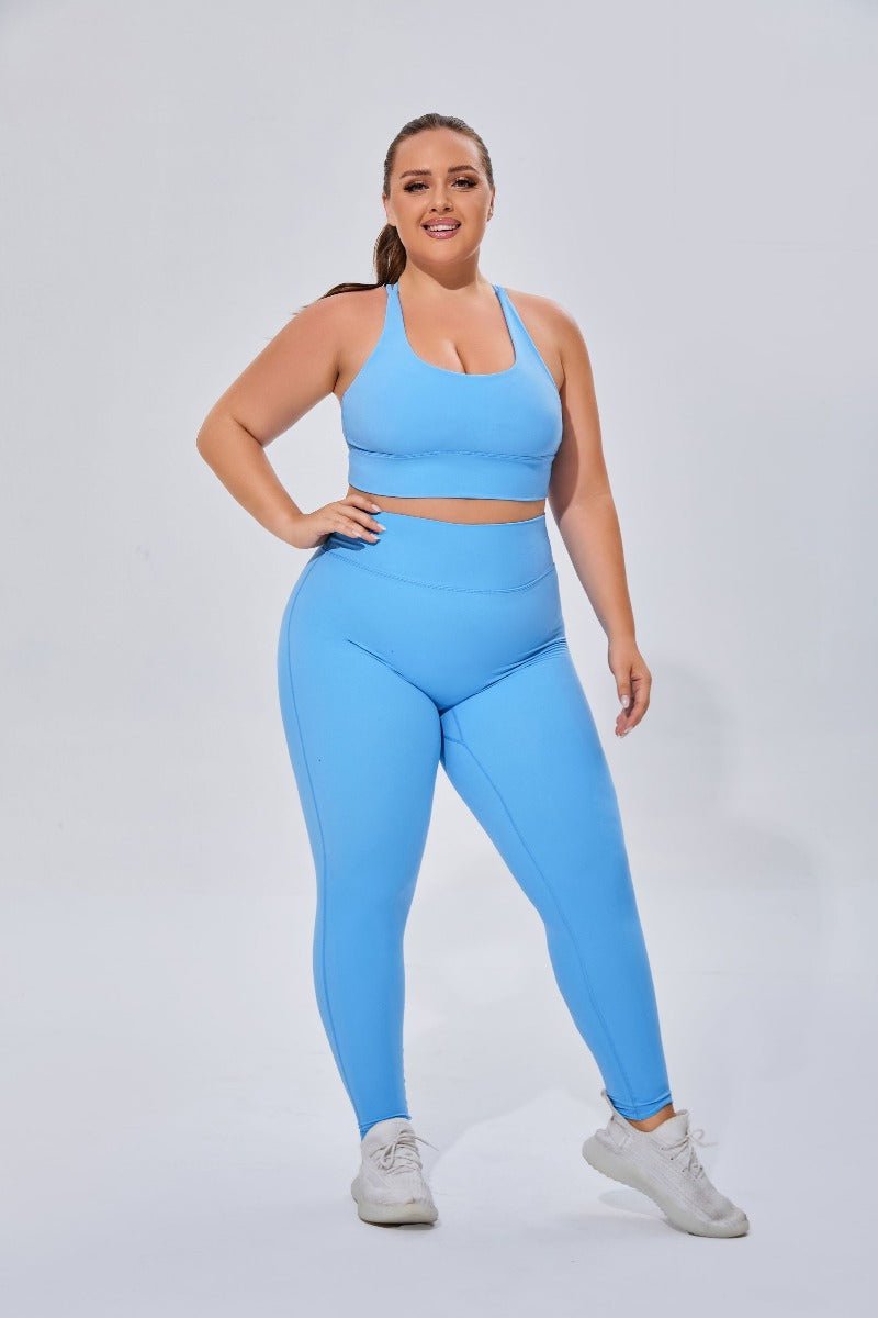 Plus Size High Waist Yoga Leggings - Sun Protection Clothing