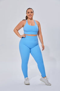 Plus Size High Waist Yoga Leggings - Sun Protection Clothing