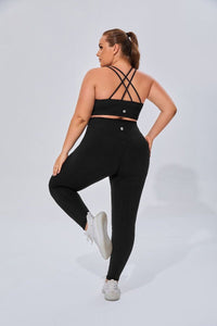 Plus Size High Waist Yoga Leggings - Sun Protection Clothing