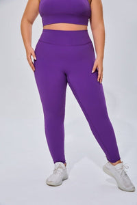 Plus Size High Waist Yoga Leggings - Sun Protection Clothing