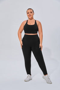 Plus Size High Waist Yoga Leggings - Sun Protection Clothing