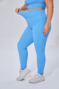 Plus Size High Waist Yoga Leggings - Sun Protection Clothing