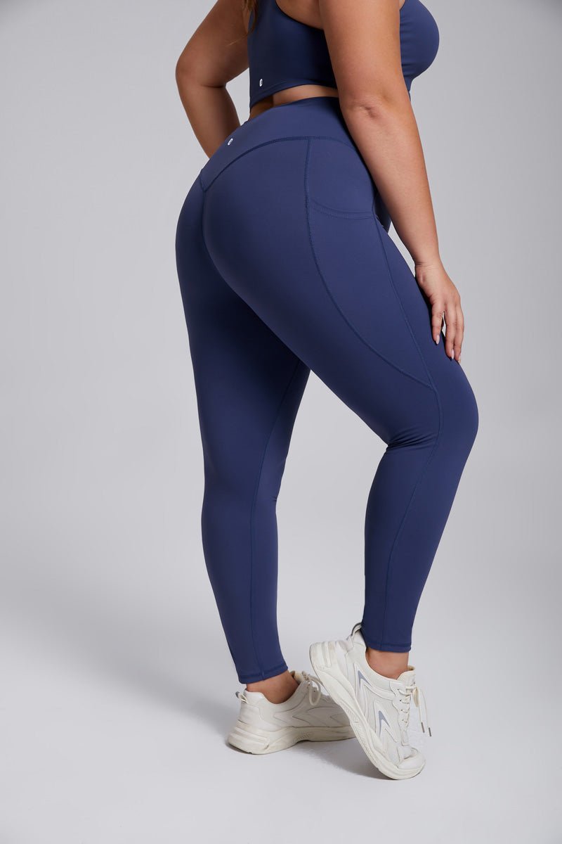 Plus Size Side Pocket Yoga Leggings - Sun Protection Clothing
