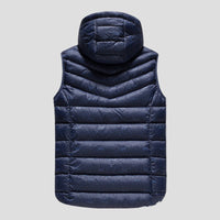 Printed Heated puffer Vest hoodie