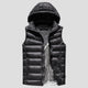 Black Printed Heated puffer Vest