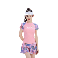 Printed Two - Piece Swim Skirt Set - Sun Protection Clothing