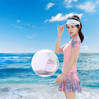 Printed Two - Piece Swim Skirt Set - Sun Protection Clothing