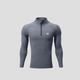 Quarter Zip Sun Protective Muscle Fit T-Shirt - Sun Protection Clothing