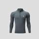 Quarter Zip Sun Protective Muscle Fit T-Shirt - Sun Protection Clothing