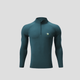 Quarter Zip Sun Protective Muscle Fit T-Shirt - Sun Protection Clothing