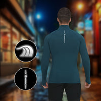 Quarter Zip Sun Protective Muscle Fit T-Shirt - Sun Protection Clothing