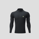 Quarter Zip Sun Protective Muscle Fit T-Shirt - Sun Protection Clothing