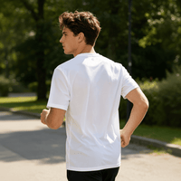 Rear of Men's Short Sleeve Sports T Shirt