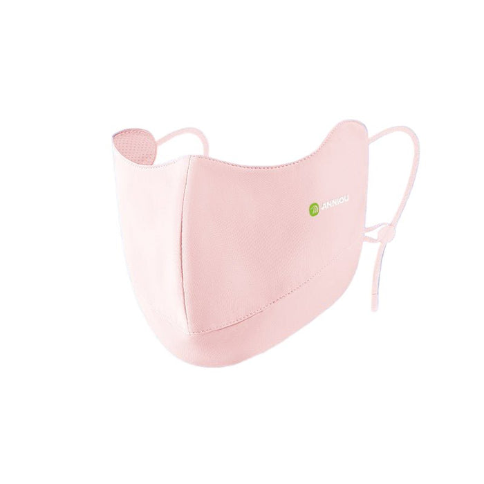 Pink Raw Yarn Face Mask UPF 100 by Anniou