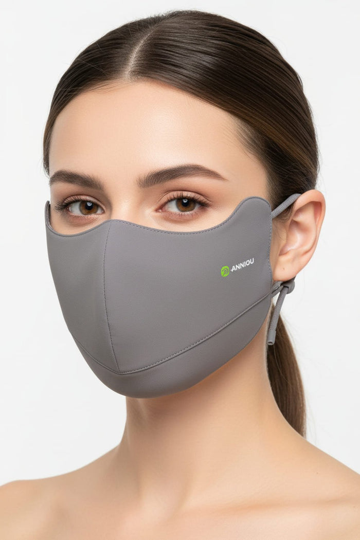 Gray Face Mask UPF 100
