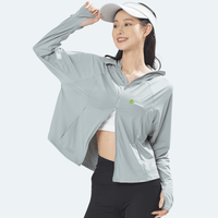 Raw Yarn Hooded Sun Protection Jacket - Sun Protection Clothing