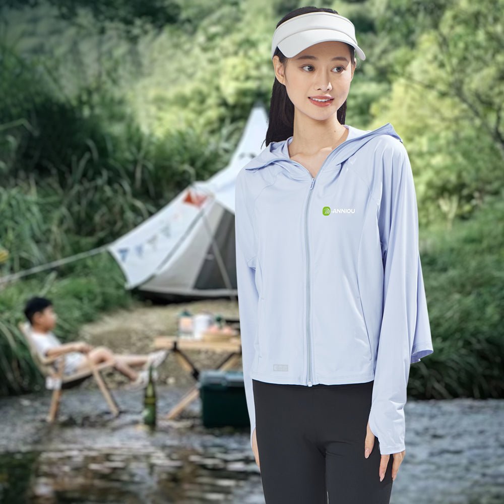 Raw Yarn Hooded Sun Protection Jacket - Sun Protection Clothing