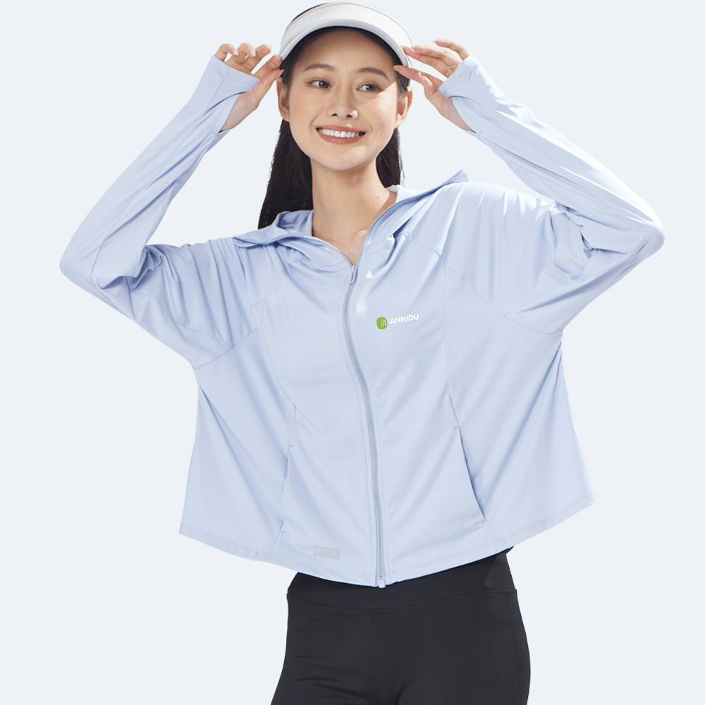 Raw Yarn Hooded Sun Protection Jacket - Sun Protection Clothing