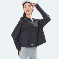 Raw Yarn Hooded Sun Protection Jacket - Sun Protection Clothing