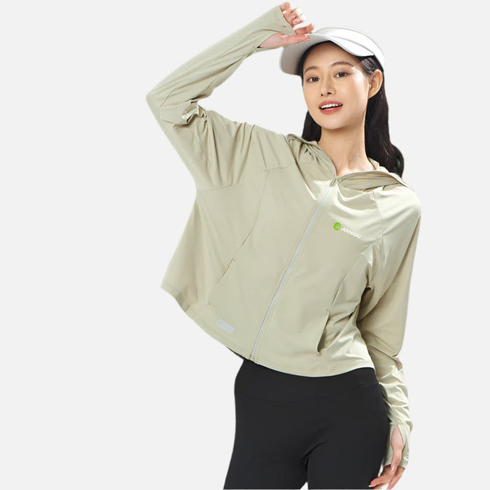 Raw Yarn Hooded Sun Protection Jacket - Sun Protection Clothing