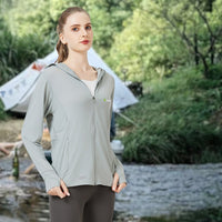 Raw Yarn Ice Silk Hooded Sun Protection Jacket - Sun Protection Clothing