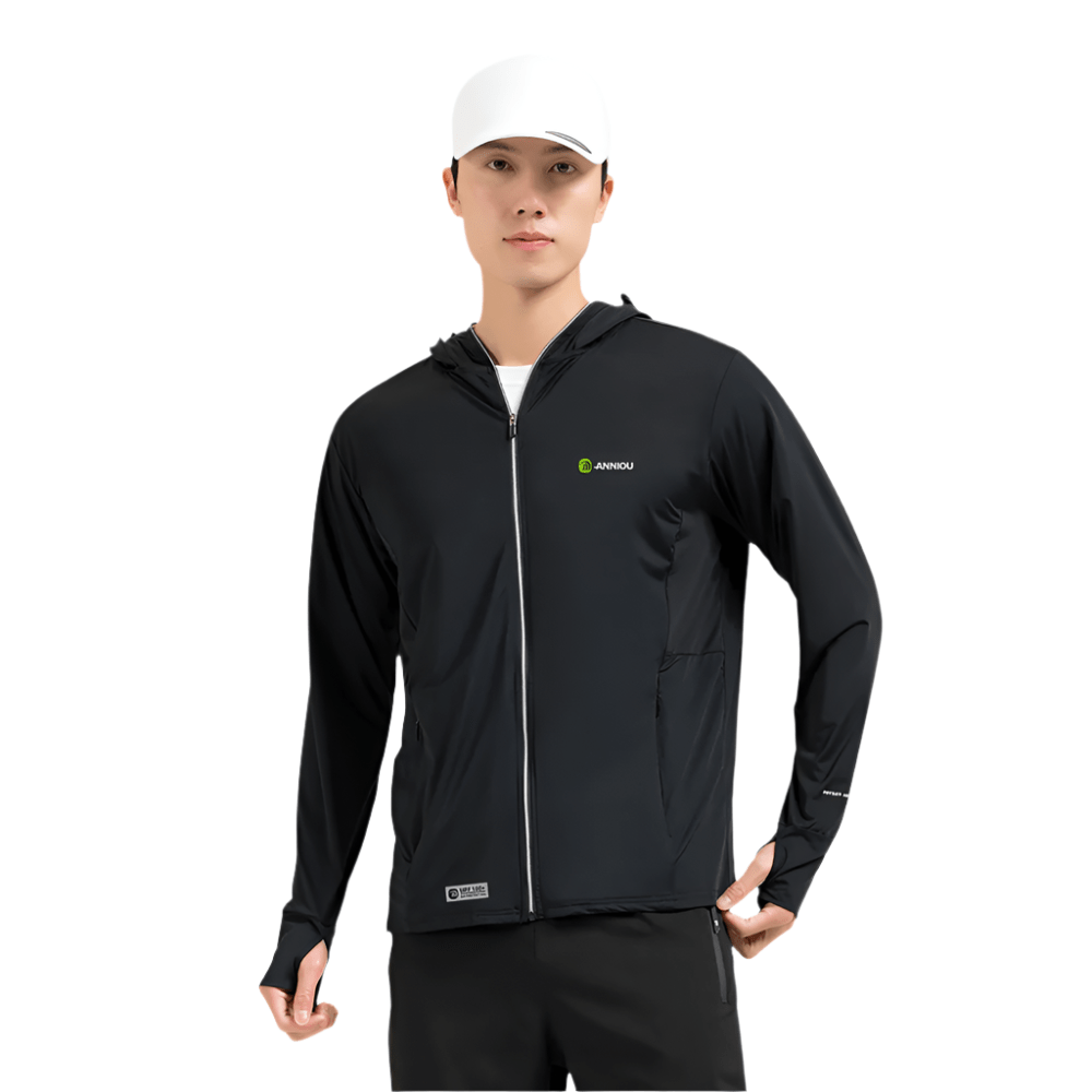 Raw Yarn Ice Silk Hooded Sun Protection Jacket - Sun Protection Clothing