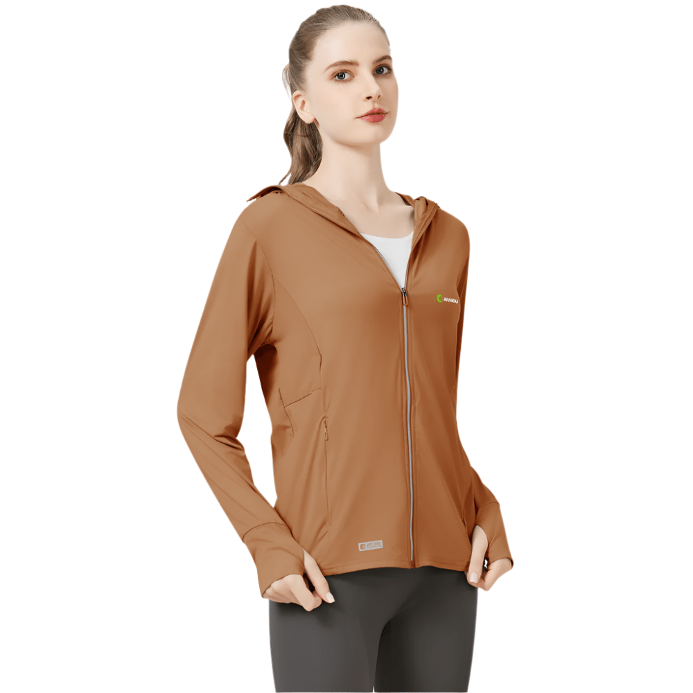 Raw Yarn Ice Silk Hooded Sun Protection Jacket - Sun Protection Clothing