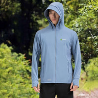 Raw Yarn Ice Silk Hooded Sun Protection Jacket - Sun Protection Clothing
