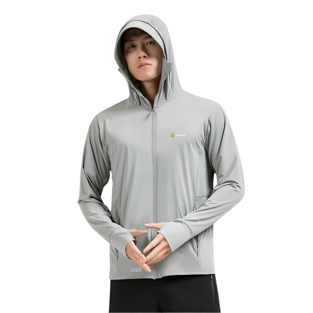 Raw Yarn Ice Silk Hooded Sun Protection Jacket - Sun Protection Clothing