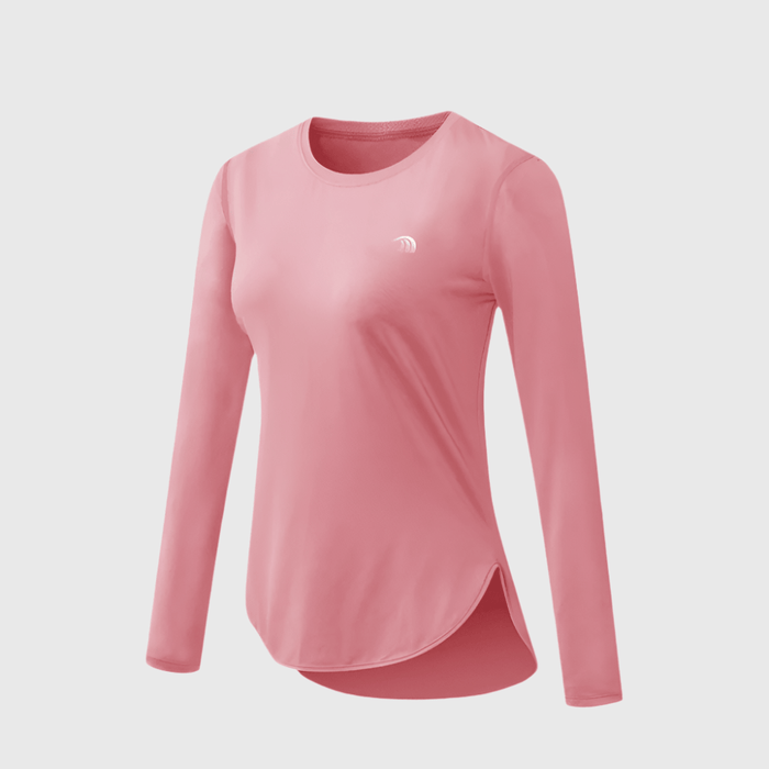 red UPF 50+ Long Sleeve Shirt 