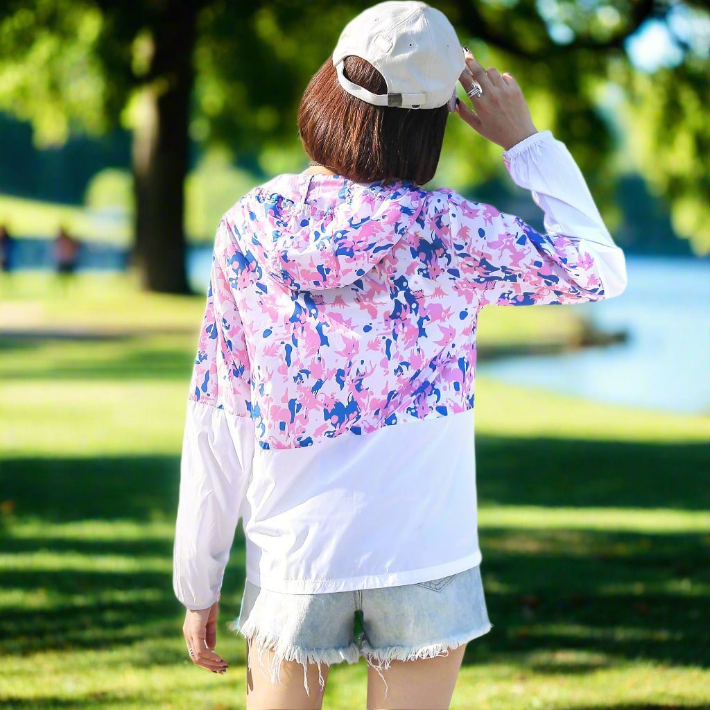 UPF 50+ women's purple Running Jacket
